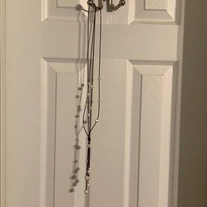 Pearl leather necklace